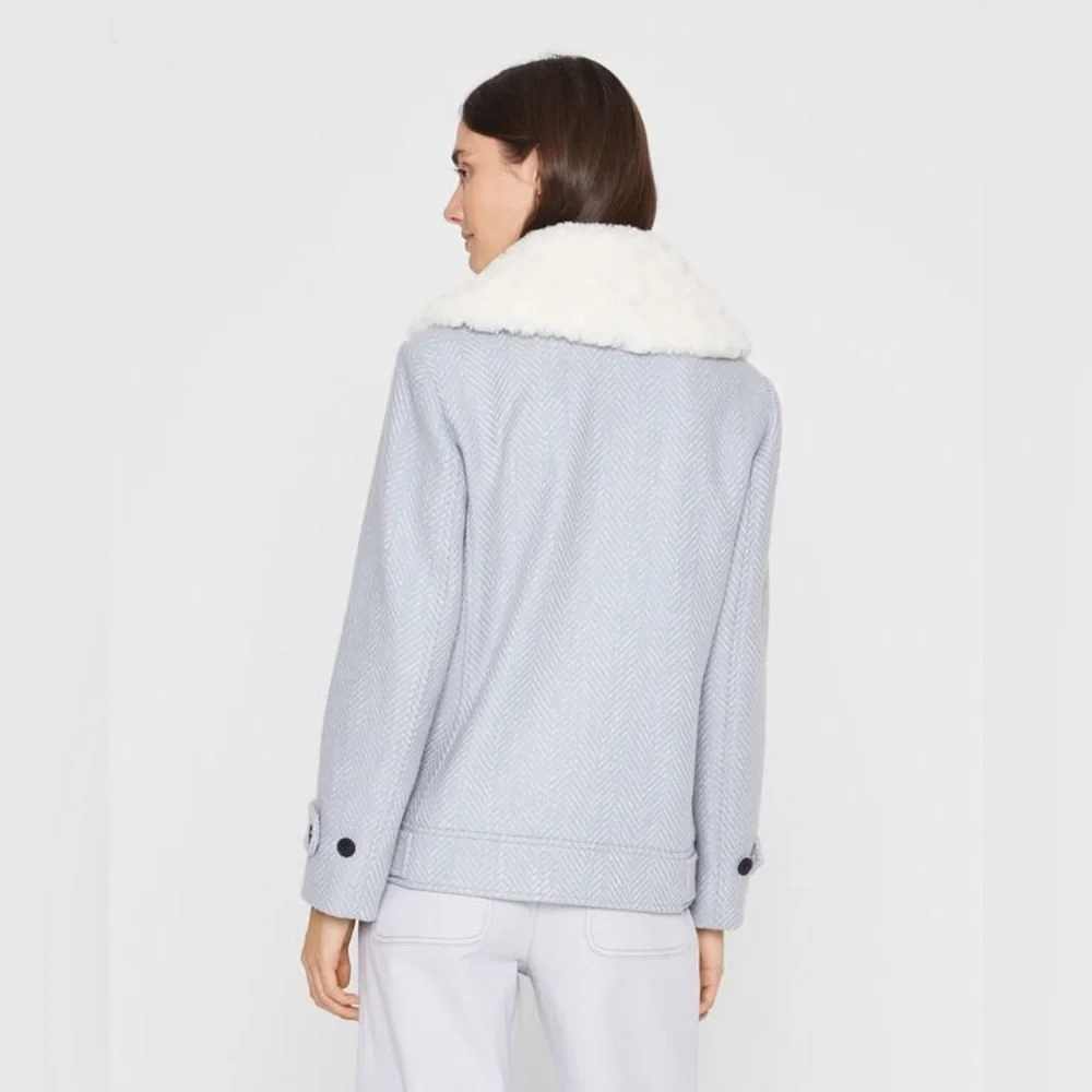 Club Monaco Textured Moto Jacket - Picture 7 of 7